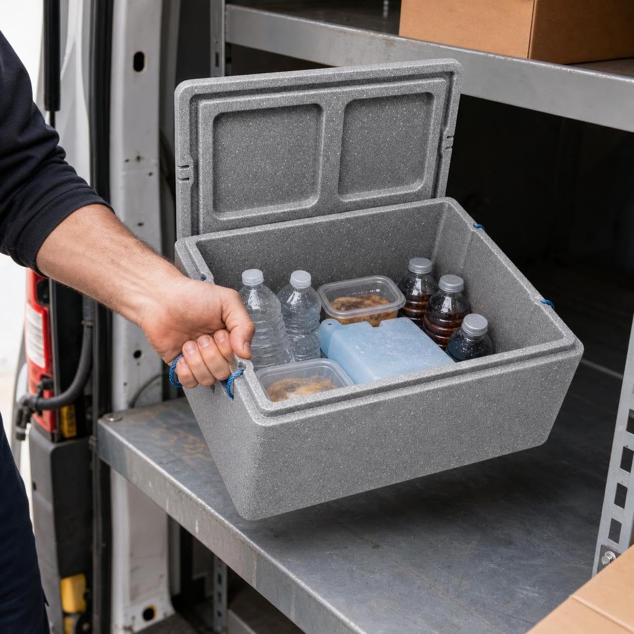 Glacière Professionnelle, Boîte Isotherme pour Transport Alimentaire et Traiteur, pour Le Transport
