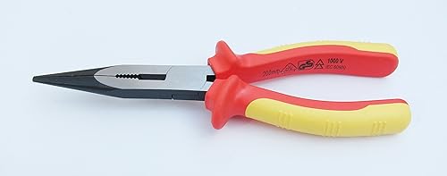 Miniatura 3 de Alicates de punta larga aislados de 8 pulgadas, 1000 V probados por VDE, acero al cromo vanadio, certificado VDE-GS