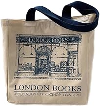 Women's Canvas Shopping Bag London Books Print Bag Shopping Bag Canvas Bag Large Shopping Bag Large Capacity 35 x 35 cm