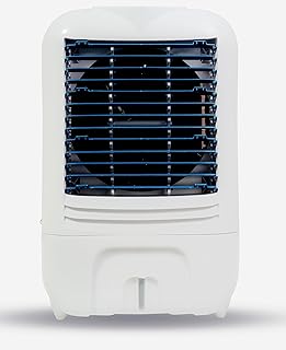 Cooler for Room 24L Mini Air Cooler for Home Anti-Bacterial Honeycomb Cooling Pads 16Ft Air Throw High Speed Fan Inverter Compatible 3 Year Comprehensive Product Warranty White