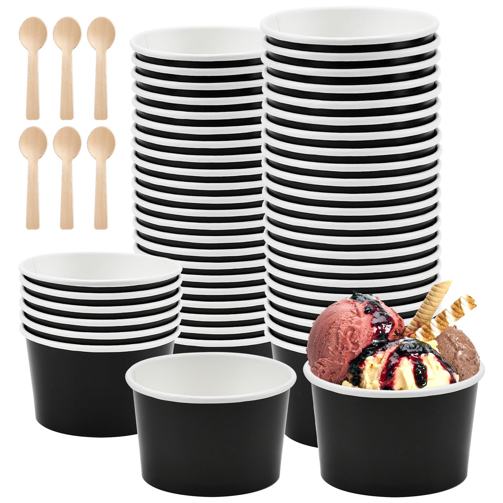 Coppette Gelato Plastica Con Coperchio
