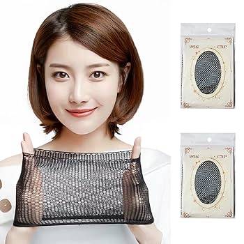 Amazon.co.jp: FESHFEN ウィッグネット 2個セット 黒 フル