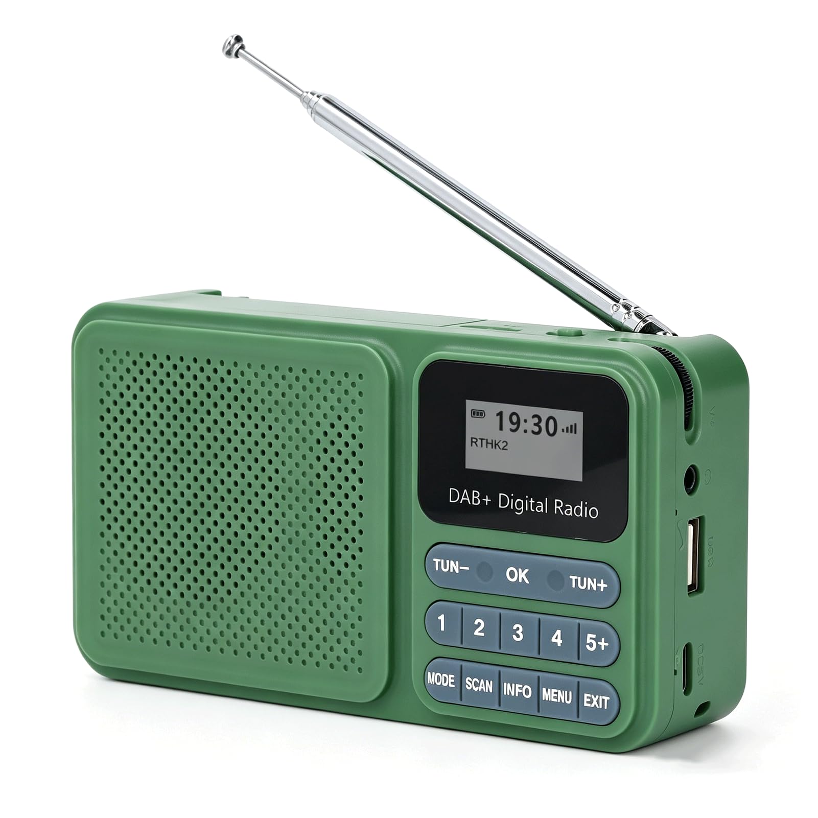 Radio di emergenza, radio Dab con energia solare con altoparlante Bluetooth stereo da 3 W, meteorologica di emergenza con USB e riproduzione di schede, per uso esterno e