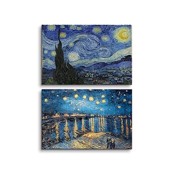 Amazon.co.jp: ゴッホ アートパネル 2枚セット 飾り絵 ゴッホ