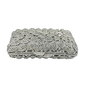 BBjinronjy Clutch Purses For Women Evening Bag Formal Rhinestone Handbags For Wedding Party Cocktail Prom Dinner Shoulder Envelope (Black): Handbags