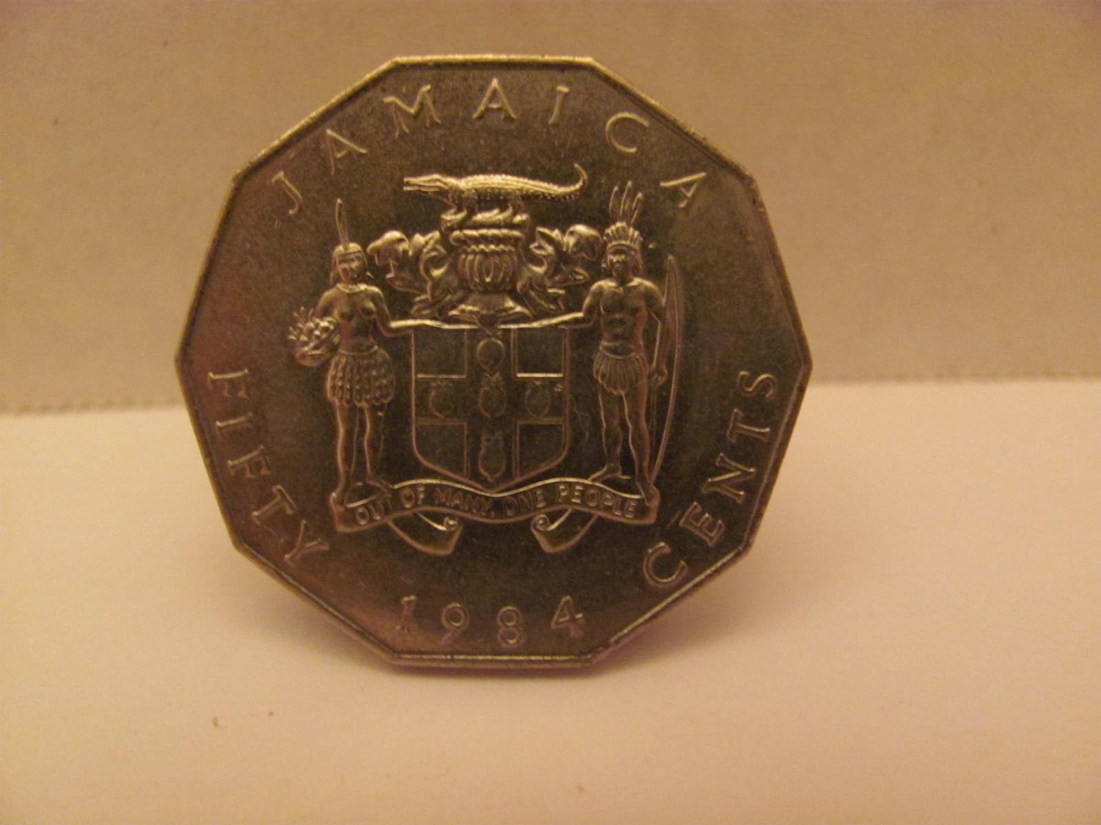 1984FM Jamaica 50 Cents Coin