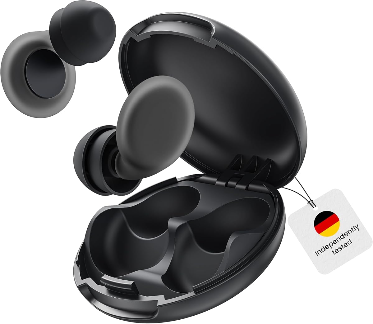 Ear Plugs for Sleeping:47dB Linear Noise Cancelling Earplugs | Lab-Validated ShallowFit Design & TwinGuard Tech | 8 Tips (XS-L) for Sleep/Travel/Concerts | 1g Ultra-Light & Washable