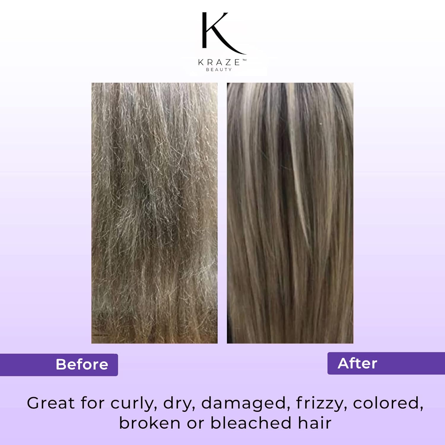 Kashmir Keratin Hair Treatment, Formaldehyde Free Keratin Smoothing Treatment for Frizz Control and Hair Straightening, 16.9 oz (500 ml)