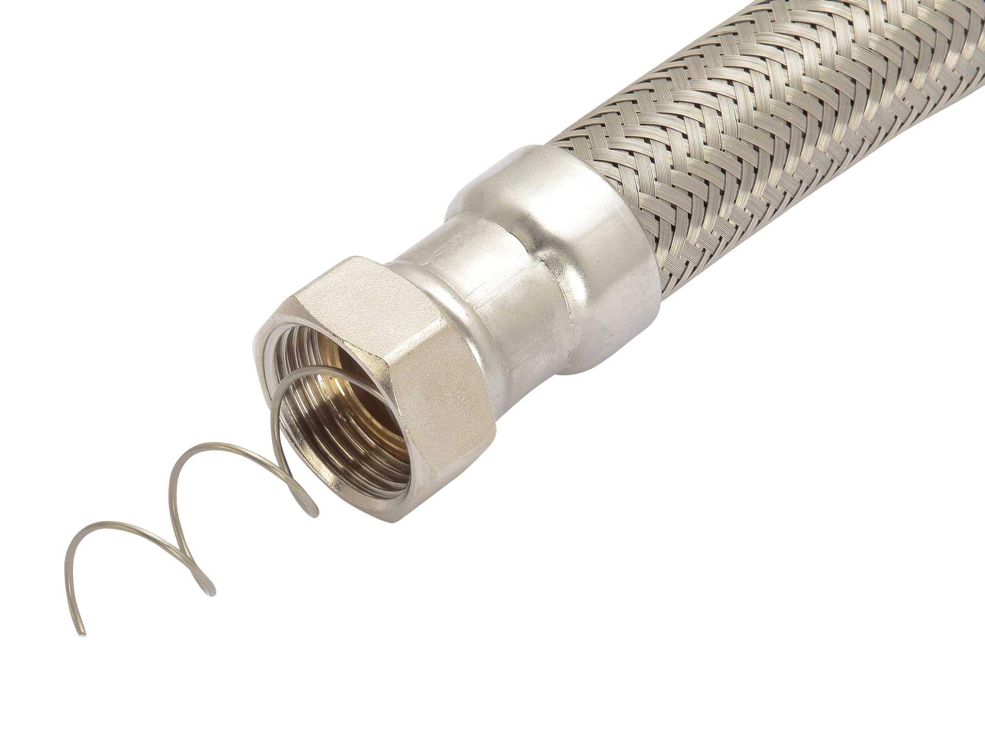 Panzerschlauch, SAUGSCHLAUCH/DRUCKSCHLAUCH, DN32, 11/4'ÜM x 11/4'AG, als Saugschlauch für Pumpenanwendungen | für robuste Bedingungen, Schlauchlänge:70cm