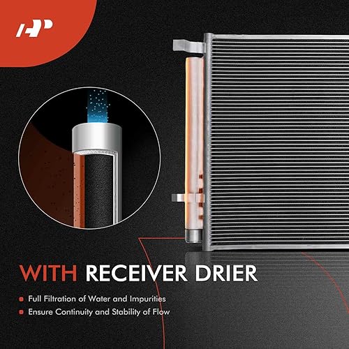 Miniatura 5 de A-Premium Reemplazo del condensador A/C # 97606-D5000 - Compatible con Kia Optima L4 2017 2018 2.4L