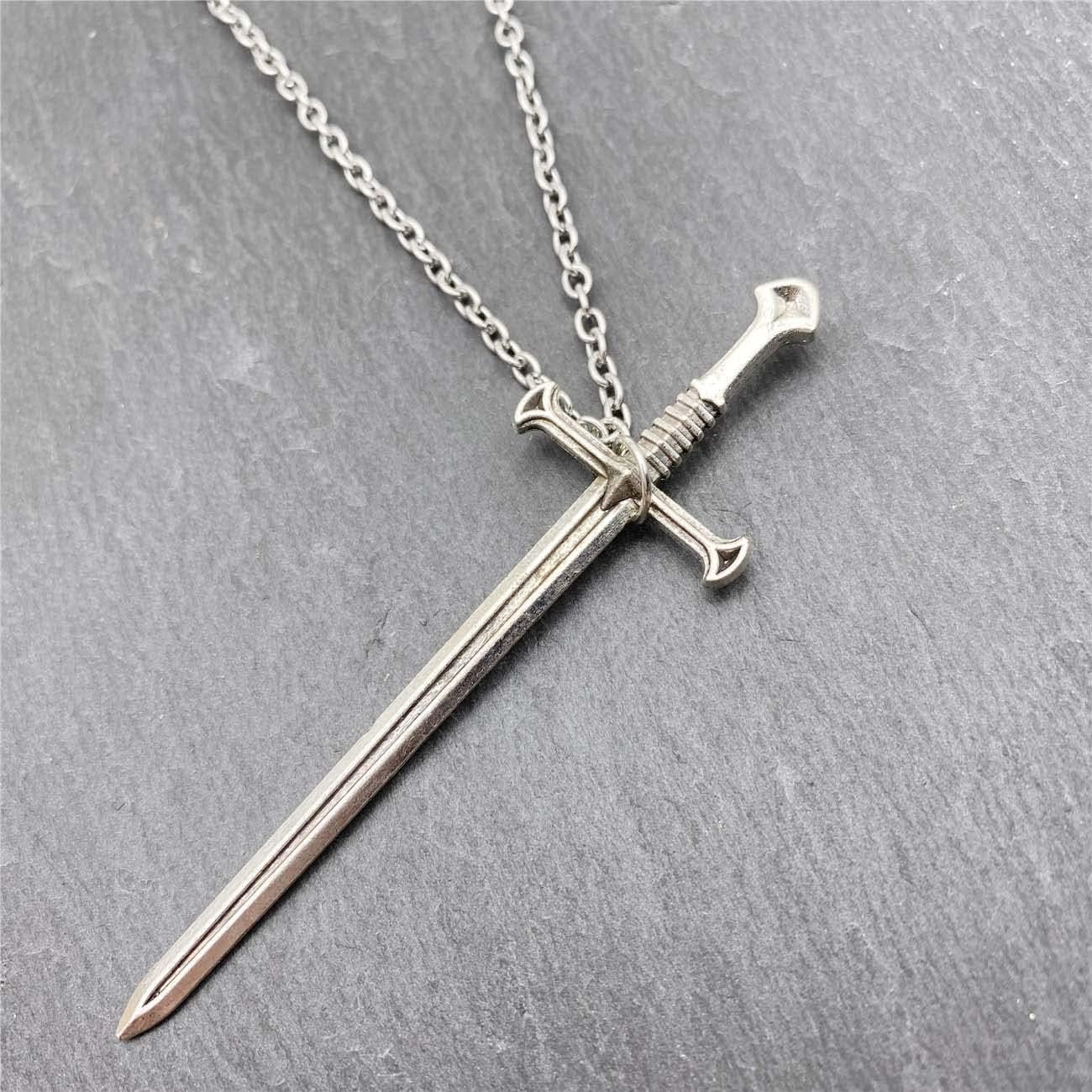 Stainless Steel Chain Pendant Necklace for Men Women Medieval Pendant Necklace - Image 2