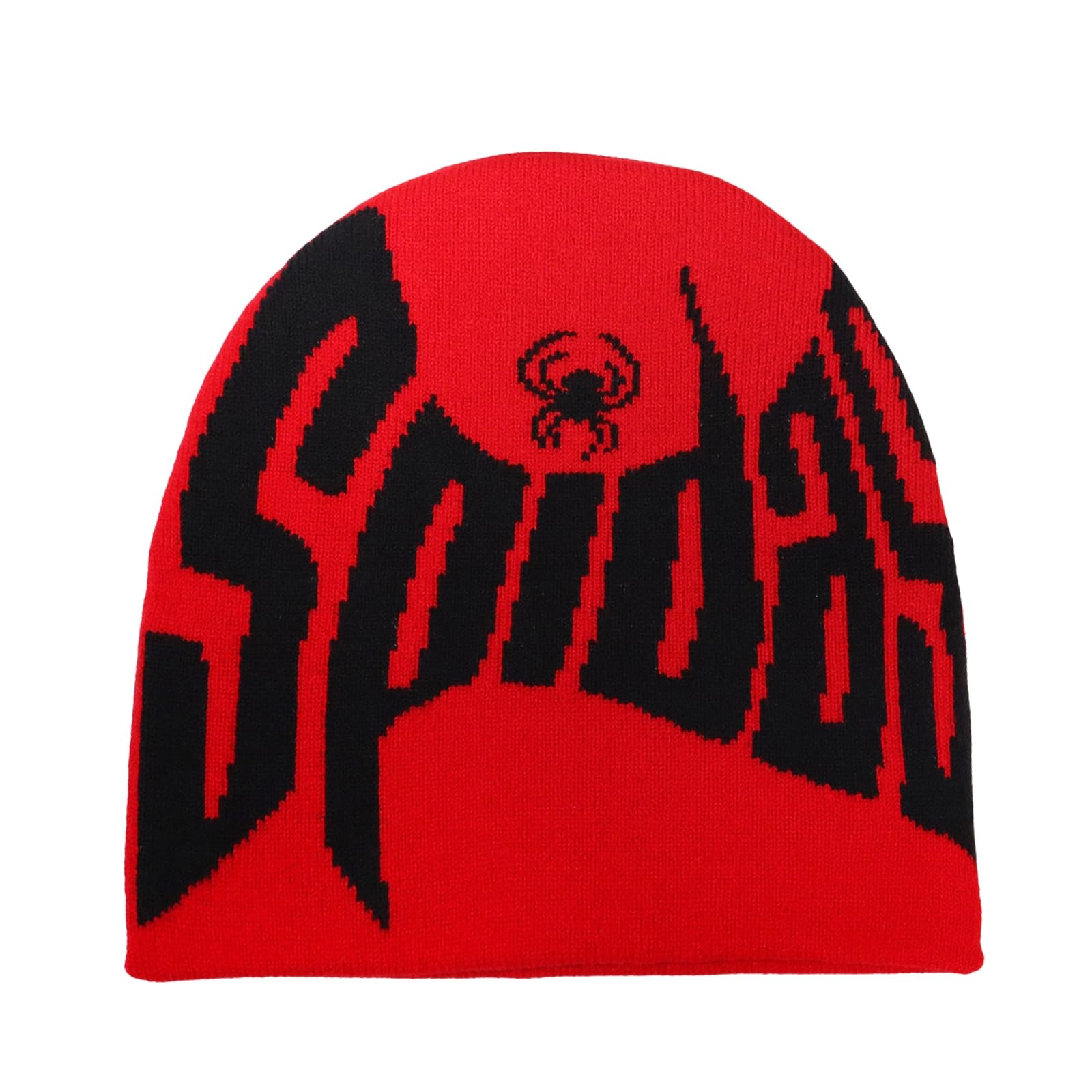 2THESTARS Y2K Beanie Hat for Men & Women Trendy Soft Stretchable Winter Cap, Spider Web Design Cold Knit Weather Accessory