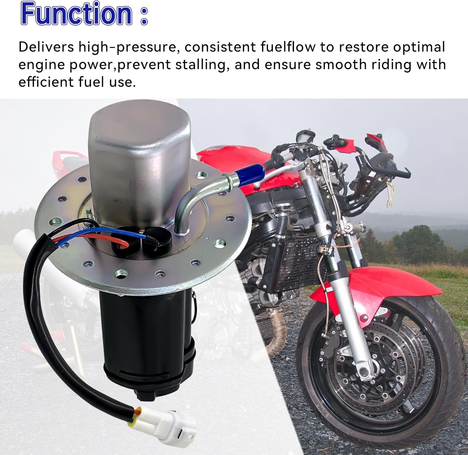 15100-35F30 Fuel Pump Assembly Compatible with 2003-2007 Suzuki SV650 SV650A SV650S SV650SA SV1000 SV1000S GSXR1000 GSXR1000Z, K3 K4