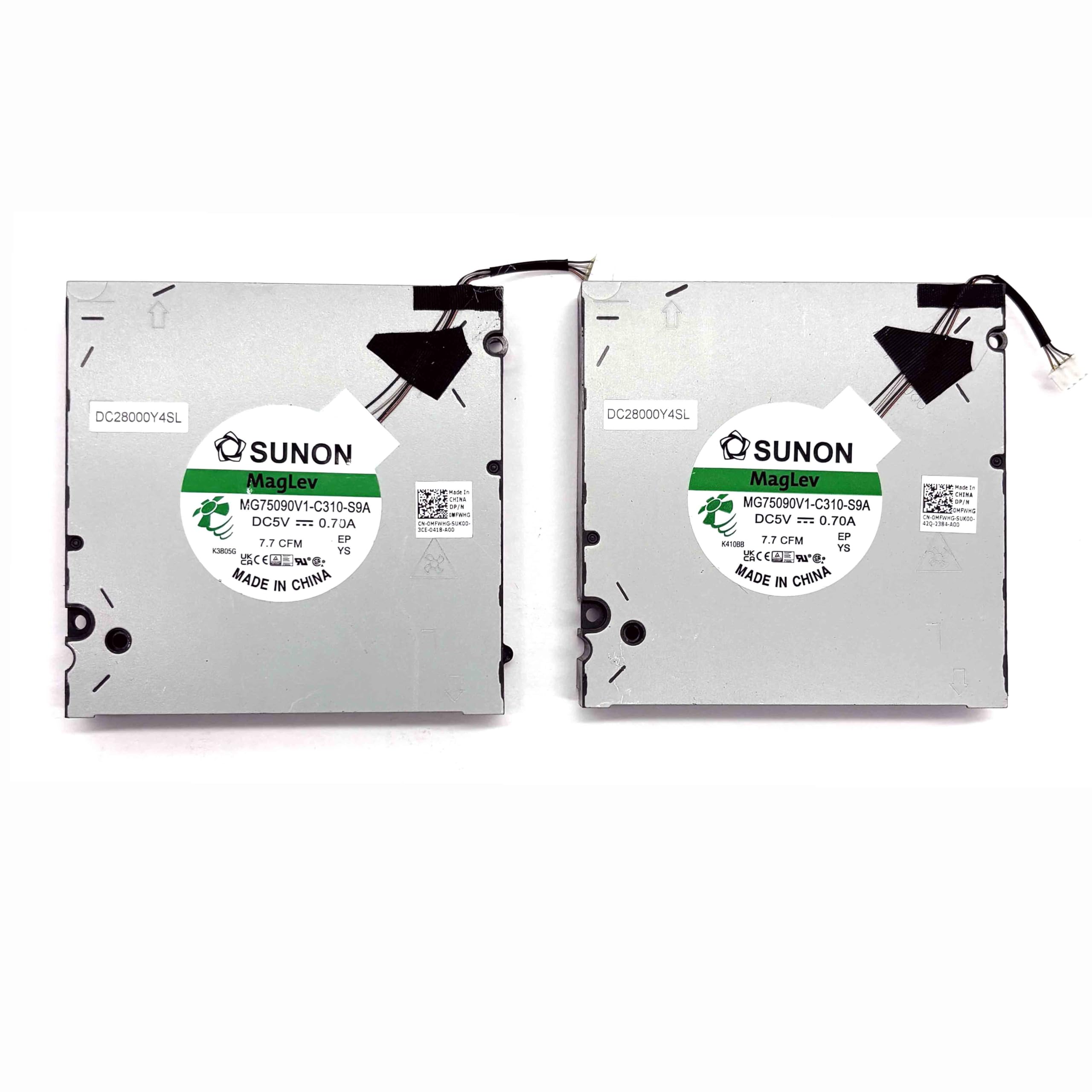 BestParts Ventilador de refrigeración de repuesto para DELL Precision 16 7670 Performance Base, P/N: 0MFWHG MFWHG (solo para Performance Base Series)