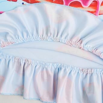 LQSZ Girls Nightgowns Unicorn Pajamas Dress Toddler 3-10Y