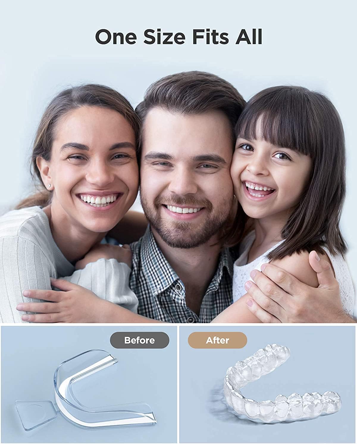 Mouth Guard for clenching Teeth at Night , 10 Packs , Moldable Mouth Guard for Sleeping , BPA-Free Teeth Grinding Mouth Guard for Sleep , Professional Mouth Guard for Grinding Teeth