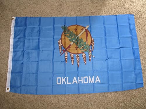 Premium Lot 20 3x5 State of Oklahoma Polyester Flag 3'x5'