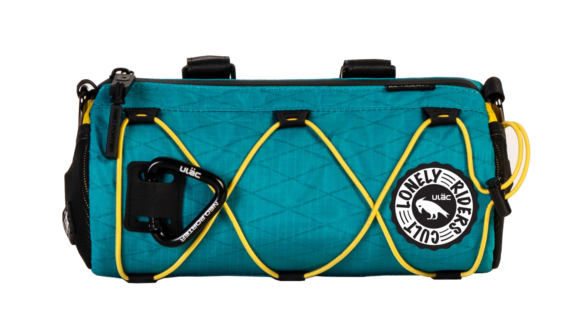 ULAC Borsa Manubrio Bici con Tracolla Borsa Impermeabile Nylon 1,7L 23x11x11 cm Accessori Bici MTB E-Bike Complementi Cestino Porta Attrezzi