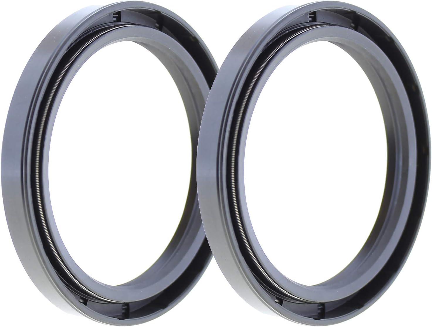 Rotary Shaft TC Oil Seal 10x22x7 NBR Double Lip with Garter Spring [Set of 2]