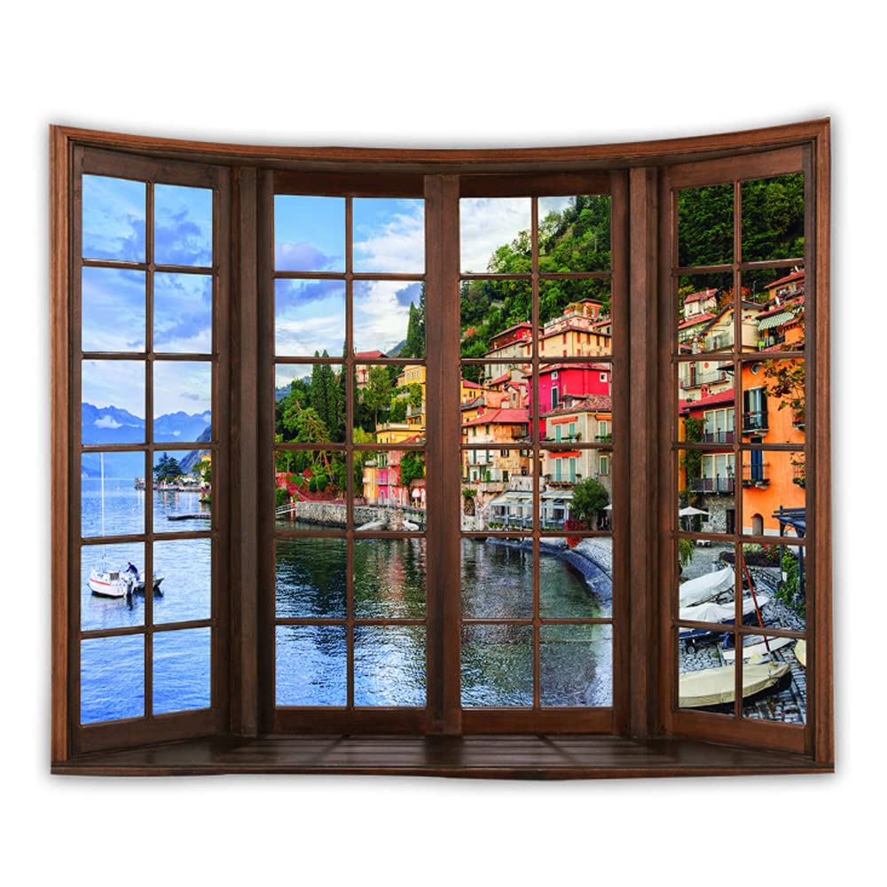 WANLIAN Forest Tapestry,Scenery Wall Tapestries,Mountain Tapestry,for Home Office Dorm Indoor and Outdoor Decoration Large Size 59(W) x59(L) Inch (