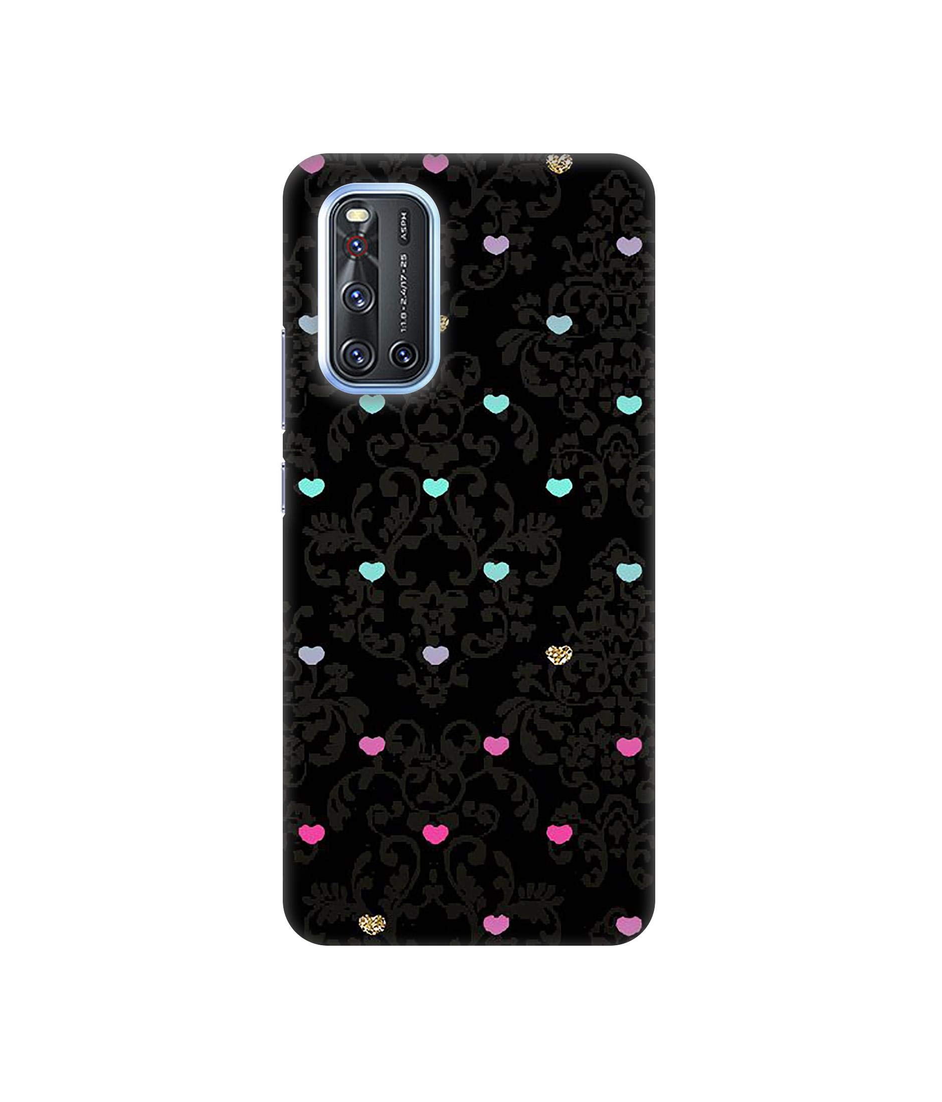Amazon Brand - Solimo Plastic Designer Heart Texture 3D Printed Hard Back Case Mobile Cover for Vivo V19, Multi-Coloured (B08PDDV7YY) Amazon Price History, Amazon Price Tracker