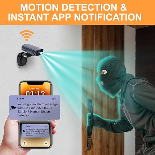 Miniatura 6 de Mini cámara de seguridad, cámara de niñera HD para el hogar, cámara inalámbrica WiFi más pequeña con detección de movimiento, control de aplicación
