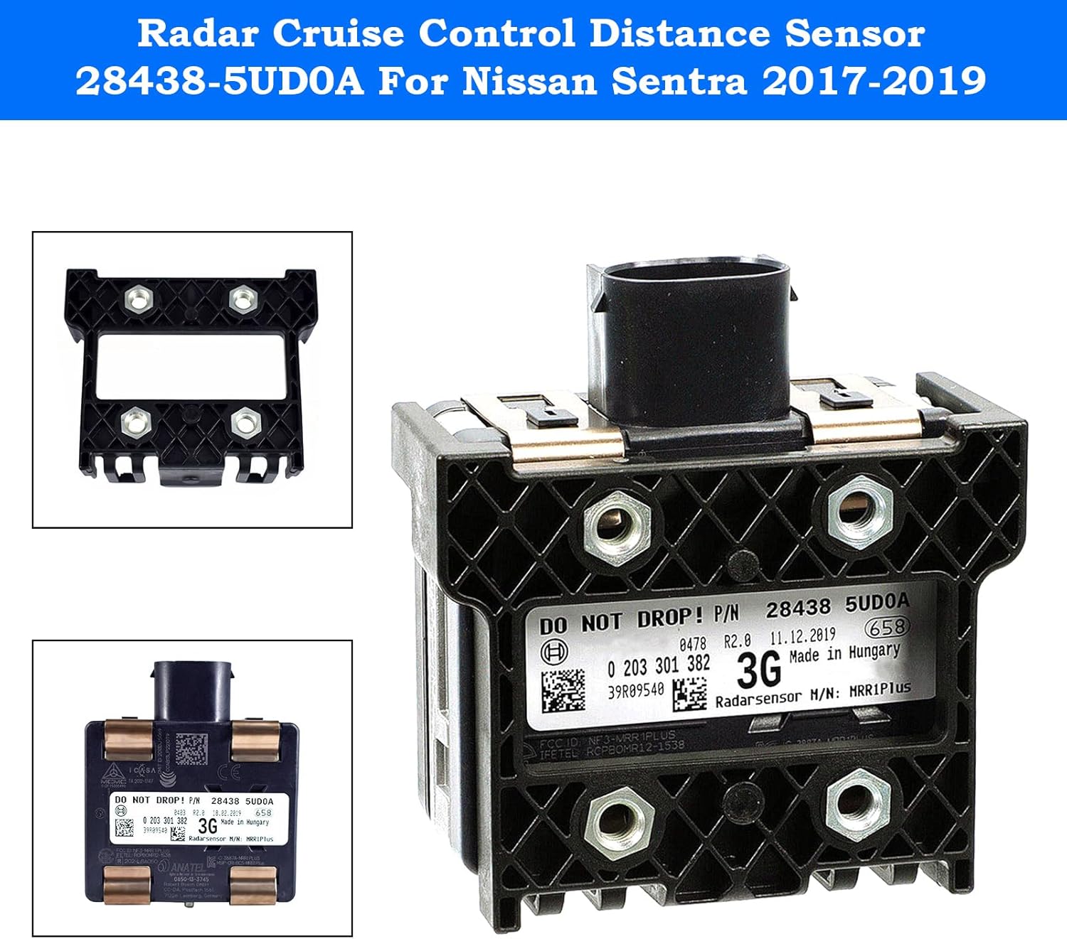 Areyourshop Cruise Control Distance Radar Sensor 28438-5UD0A for Nissan Sentra 2017-2019 284385UD0A