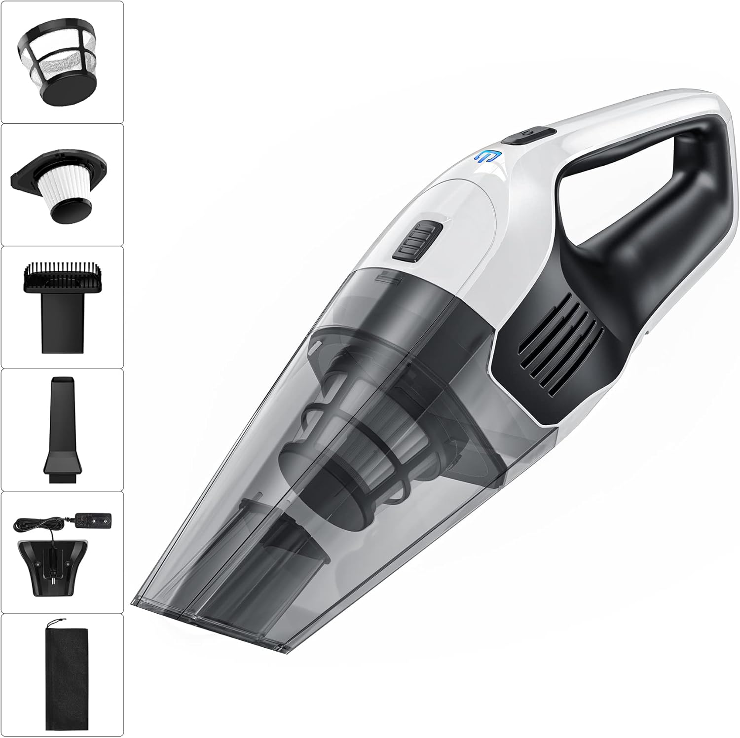 Handheld Vacuum 8000Pa, WallMounted Rechargeable Powerful