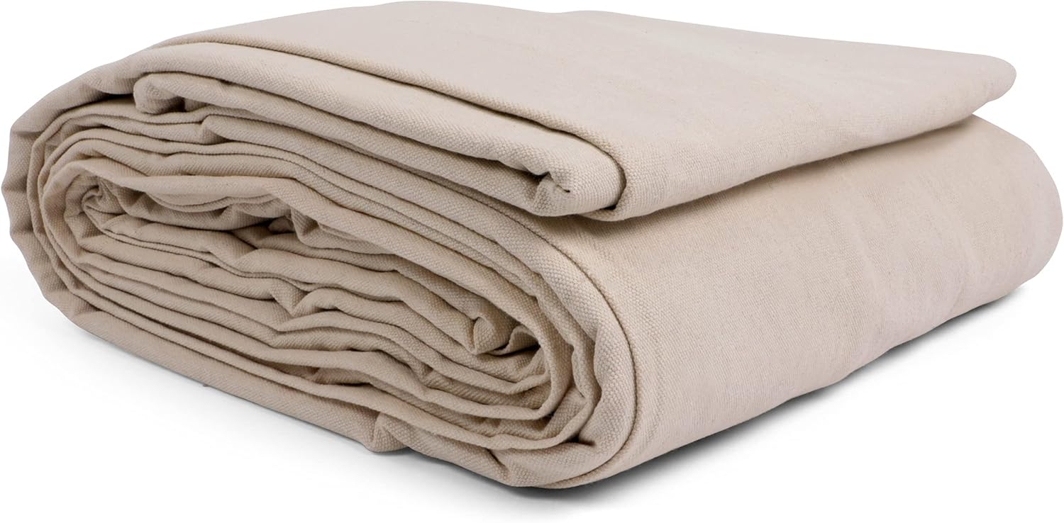 Danrah Canvas Drop Cloth 10 Oz (12feet x 15feet) Heavy Duty Cotton