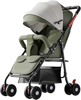 ベビーカー b型 軽量 コンパクト 折りたたみ 収納 新生児向け けいりょう 簡易ベビーカー しんせいじこう 乳母車 baby car baby stroller 新生児7か月~48か月まで (グリーン)