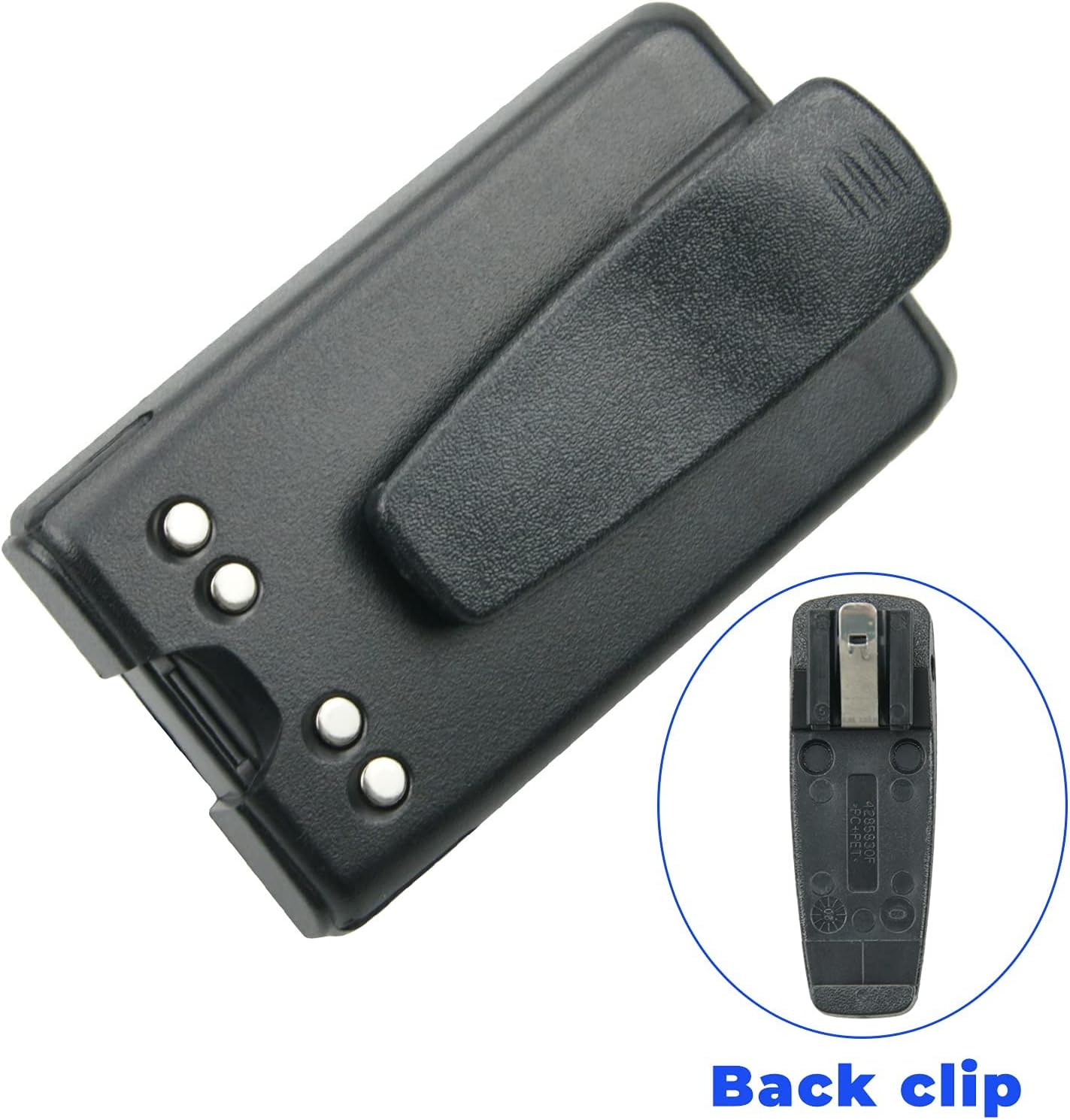 PMNN4071 PMNN4071A PMNN4071AR Ni-MH Replacement Battery for Mag One BPR40 A8 Two Way Radio Battery with Belt Clip - 10 Pcs