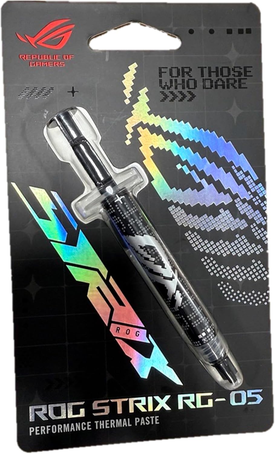 ASUS ROG Strix RG-05 Performance Thermal Paste Features Great Thermal Conductivity and a Special high-Endurance Formula that applies Easily and Spreads smoothly, 6 Year Warranty