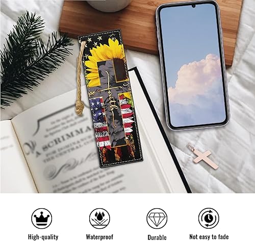 Miniatura 4 de Bengbobar Fundas para la Biblia de la bandera de Estados Unidos para mujeres, funda de Biblia de gran tamaño para hombre, impermeable, de piel