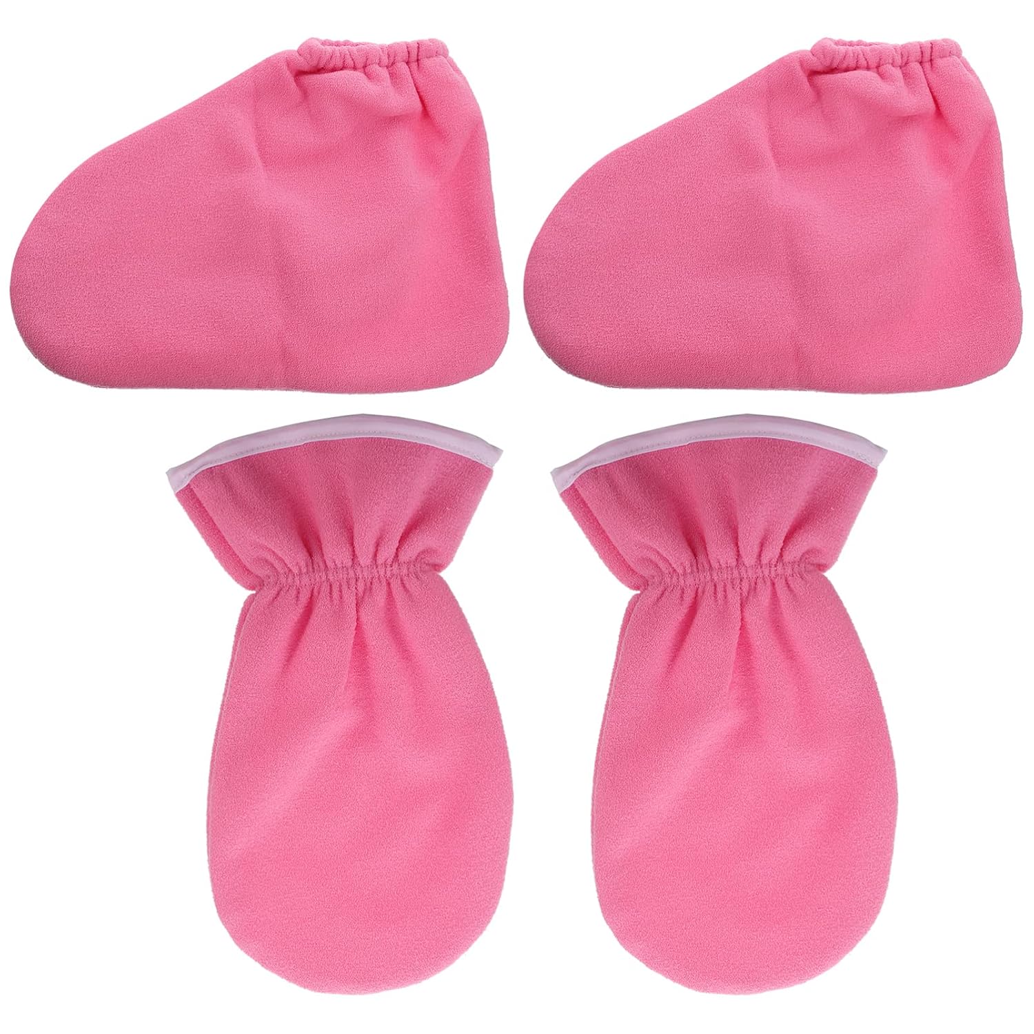 4Pcs Paraffin Wax Hand and Foot Covers Heat Therapy Mitts and Booties for Home Moisturizing Care Kit for Beauty Salons and Relaxation