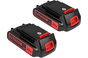 2Packs Replace Battery for Black and Decker 20v Max 2500mAh