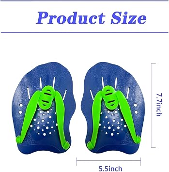 Swimming Paddles for Hands,Swimming Paddle,Hand Paddle for Swimming,Swimming Training Paddle,Hand Paddles,Swimming Hand Paddles Adults with Adjustable Straps for Novice Professional Strength Training