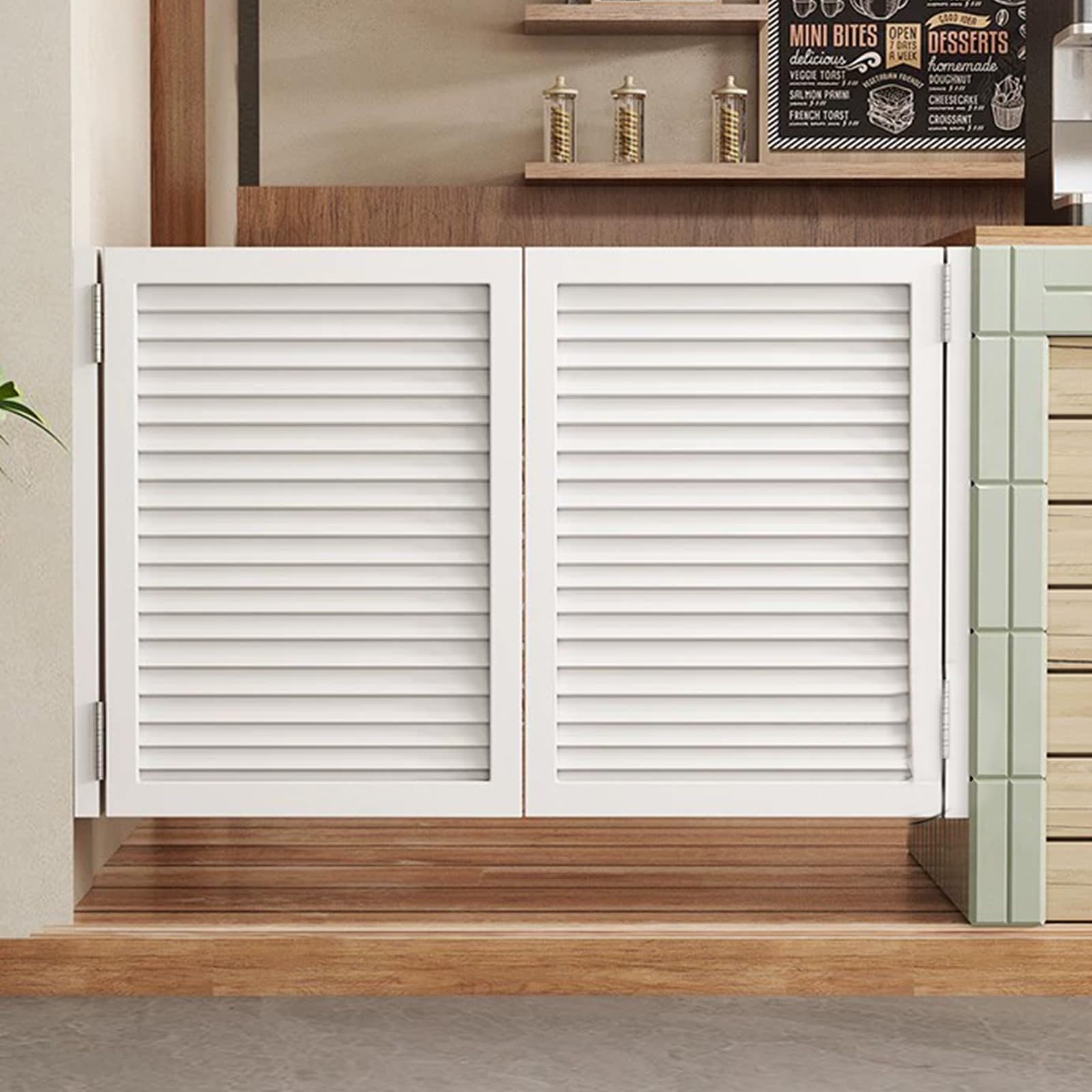 Porte battante intérieure en bois massif avec charnières métalliques, double portes battantes commerciales pour café, salon de cuisine et portes de bar