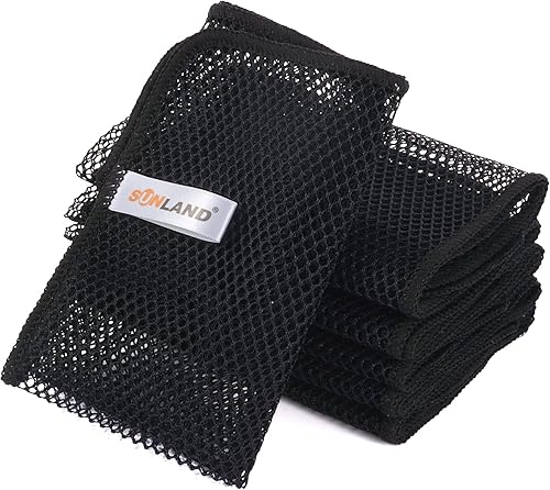 Miniatura 9 de SUNLAND Paños de cocina de red de doble cubierta para lavar platos, sin olor, limpiador para cocina, secado rápido y fácil de limpiar, paño de malla