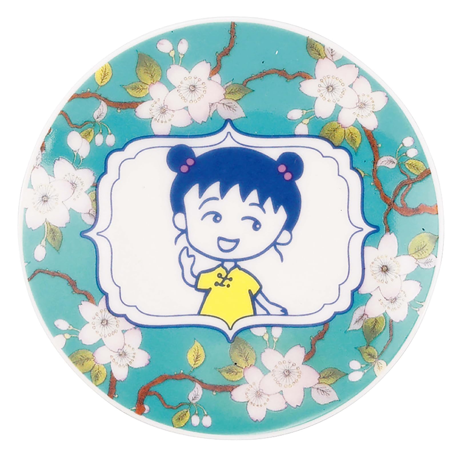 Amazon｜山加商店 ちびまる子ちゃん シノワズリ 豆皿 ブルー 中華小皿