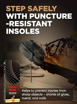 Cruvheal Work Orthotic and Puncture Resistant Insoles