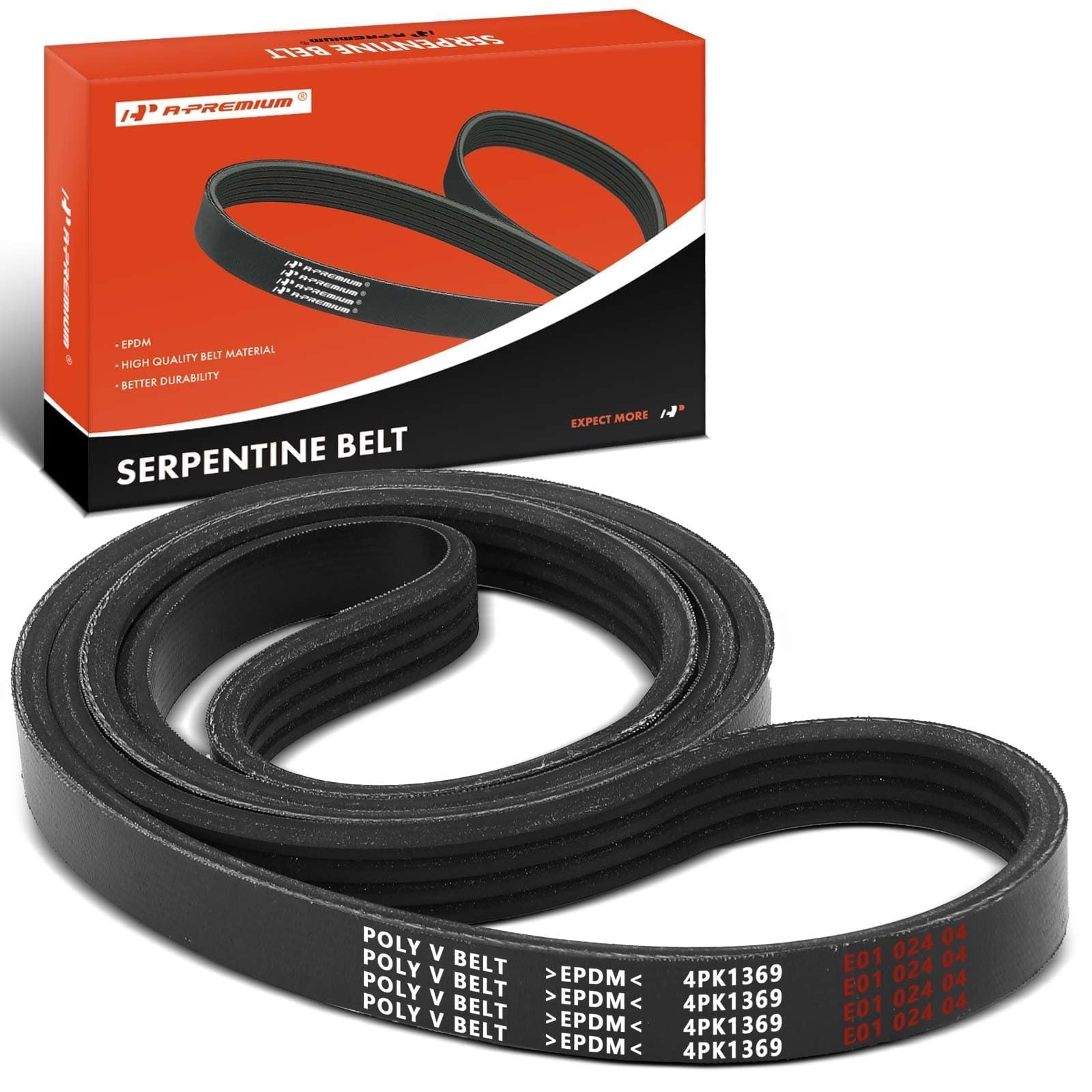 A-Premium Engine Serpentine Drive Belt Compatible with Ford & Lincoln Cars - Explorer 2013-2019, Escape 2013-2020, Fusion, Edge, Taurus, Police Responder Hybrid, MKZ, MKC, MKT, & More - 2.0L 2.3L-image-40
