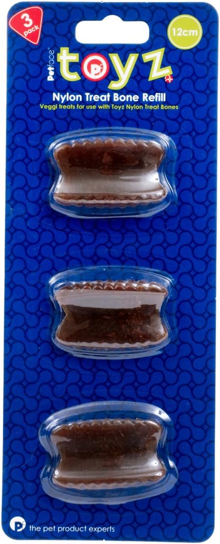 Toyz by Petface Treat Refills for Nylon Bone Dispenser, 12 cm, 3-Piece