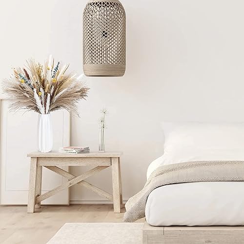 Miniatura 7 de Ramo de mezcla de hierba de pampa seca natural, 120 unidades, flores secas bohemias para decoración del hogar, ramo para decoración de bodas, colas