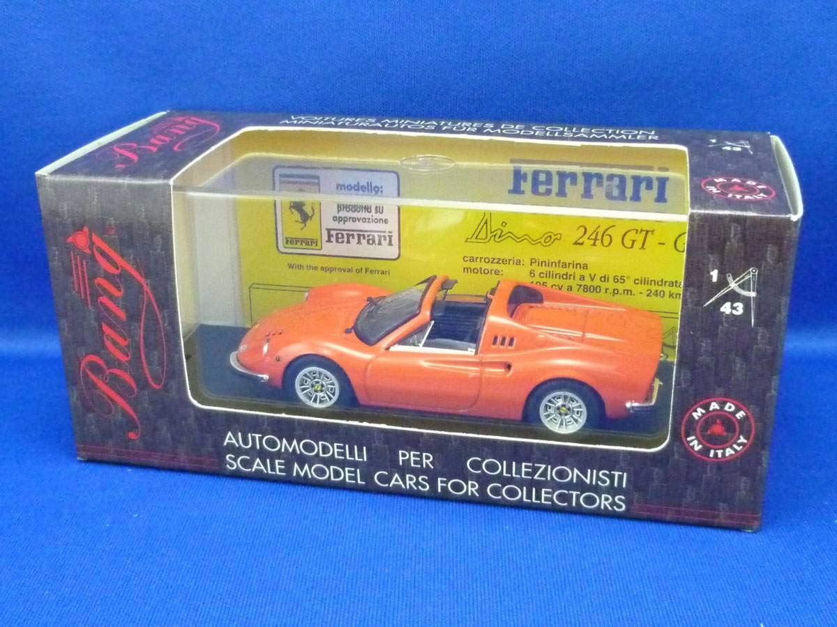 Amazon | ⑤バン 1/43 フェラーリ ディーノ 246 GTS オレンジ(Bang