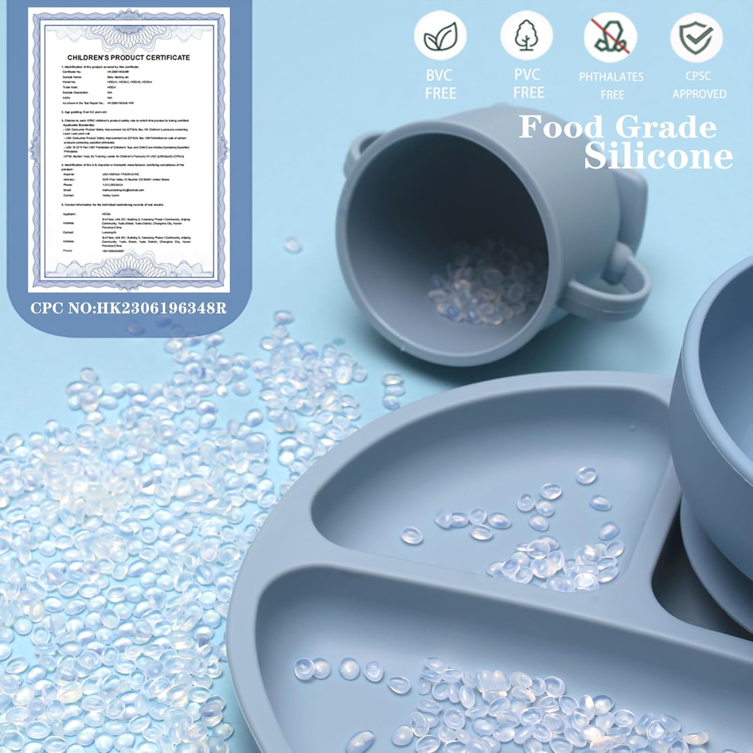Food grade silicone and safety certifications