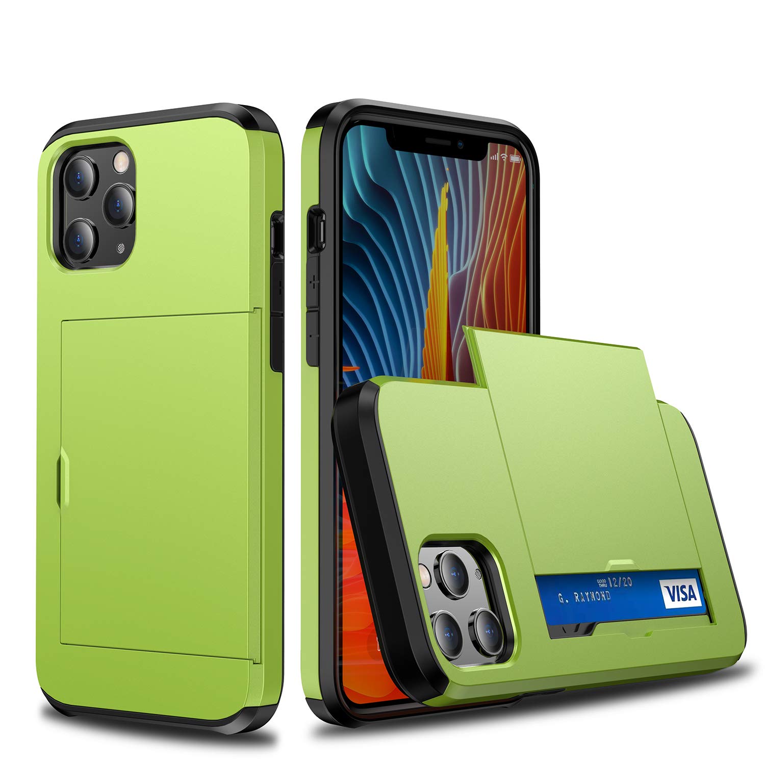 Amazon.co.jp: iPhone 12 Mini ケース カード収納 名刺スロット付き