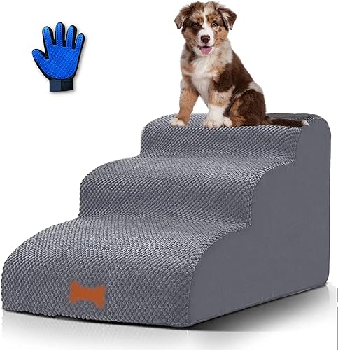 Miniatura 1 de Rampa para perros para sofá, rampas para mascotas para perros pequeños, escalones para perros pequeños, rampa para perros, rampa de espuma para