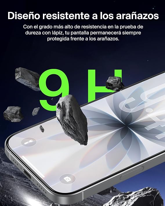 Belkin ScreenForce UltraGlass 2 Screen Protector for iPhone 17 + iPhone 16 Pro, Anti-Scratch, 9H Hardness, Easy Alignment Tray, Bubble Free, Ultra Thin, Full Coverage