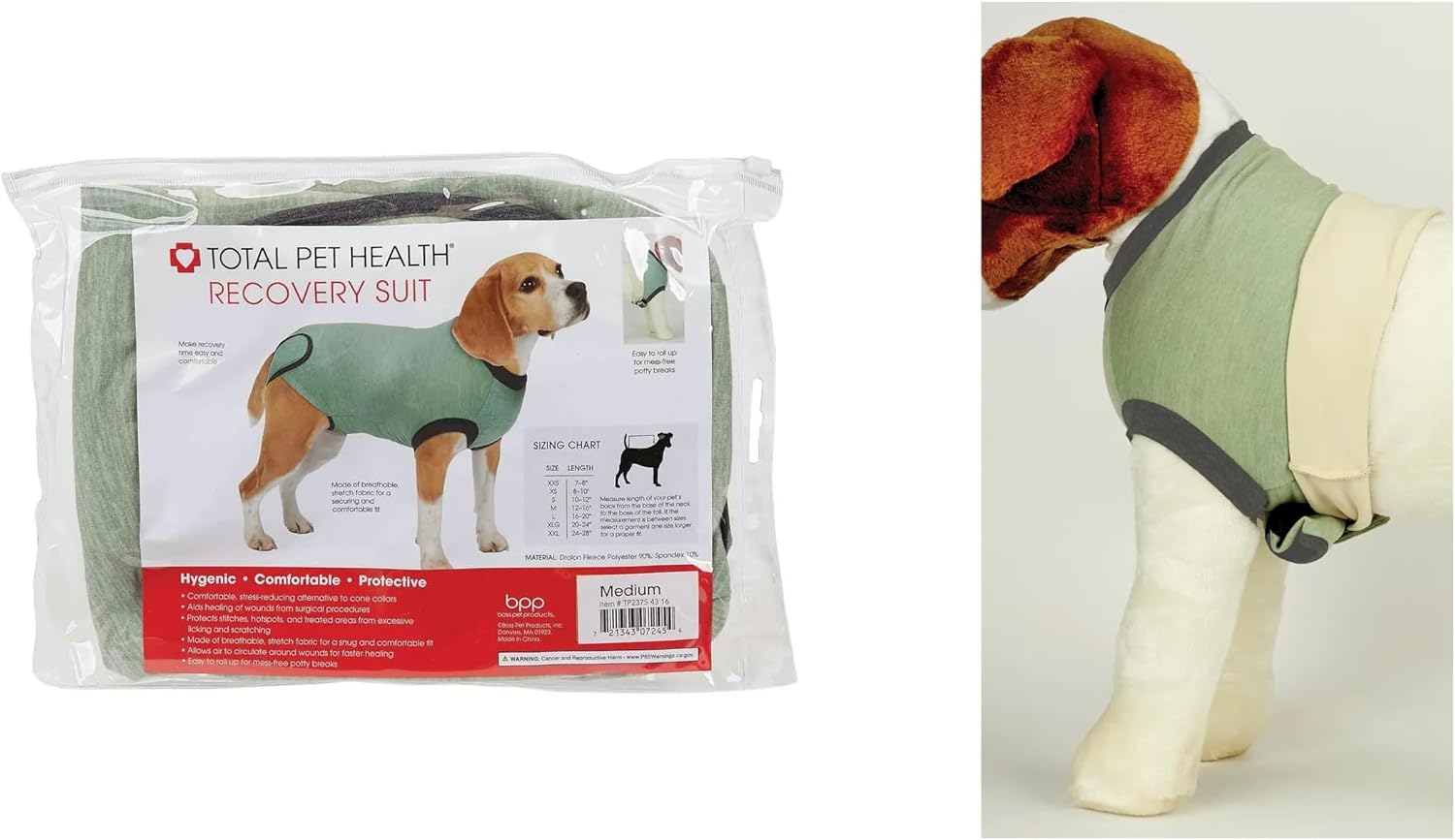 MPP Comfortable Stress Reducing Surgical Fast Healing Recovery Suit Shirt for Dogs (XLarge)