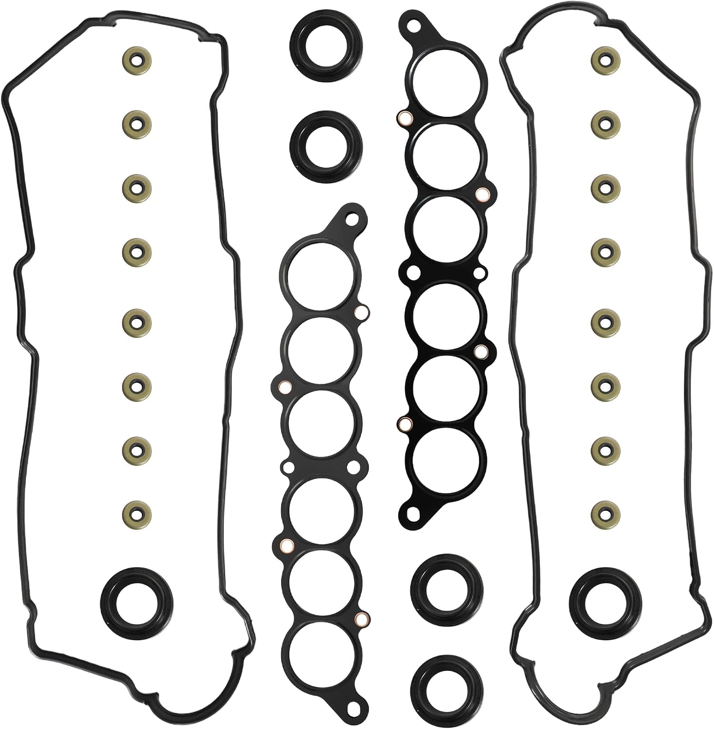 Engine Cylinder Valve Cover Gasket Set Fit For Toyota V6 5vz-fe 3.4L 4Runner 1996-2002 T100 1995-1998 for Tacoma 1995-2004 Tundra 2000-2004 Replace VS50422R VC203 MS95899
